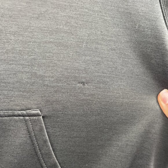 Shimano Cycling / Fishing Outdoors Athletic Hoodie Men Sz L Black w/ Blue Logo** - Picture 6 of 16